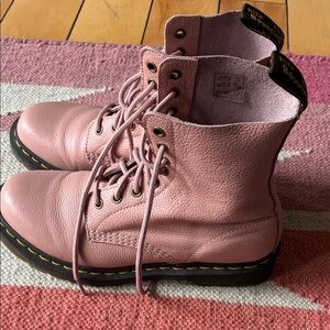 Dr. Martens pink booties